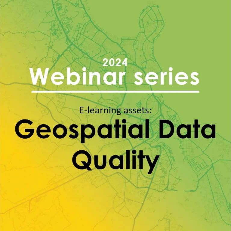 Webinar series 23.5.2024 – Geospatial Data Quality