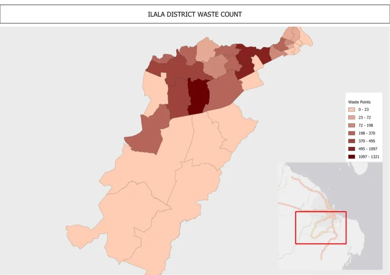 Ilala District waste count