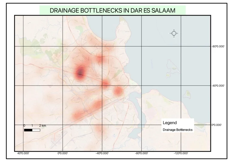 Drainage bottlenecks in Dar es Salaam